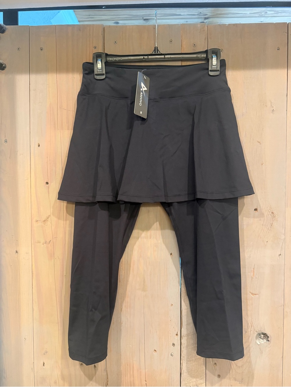ANIVIVO - Black Skirted Active Leggings